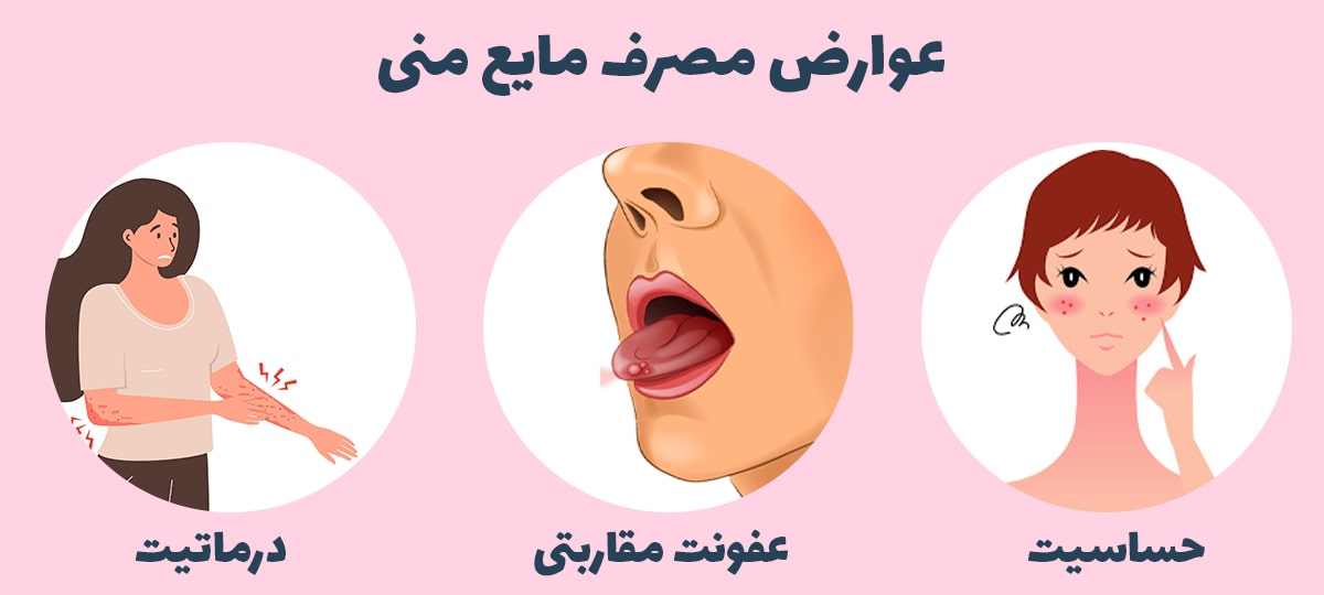 عوارض خوردن مایع منی